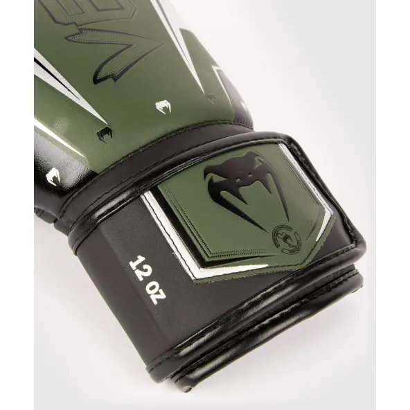 Guantes de boxeo Venum Elite Evo Caqui - Plata