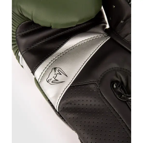 Guantes de boxeo Venum Elite Evo Caqui - Plata