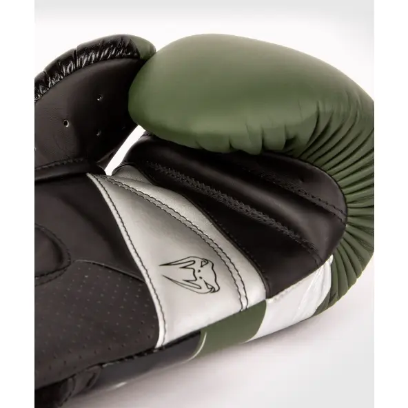 Guantes de boxeo Venum Elite Evo Caqui - Plata