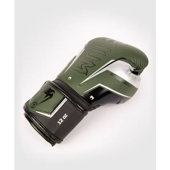 Guantes de boxeo Venum Elite Evo Caqui - Plata