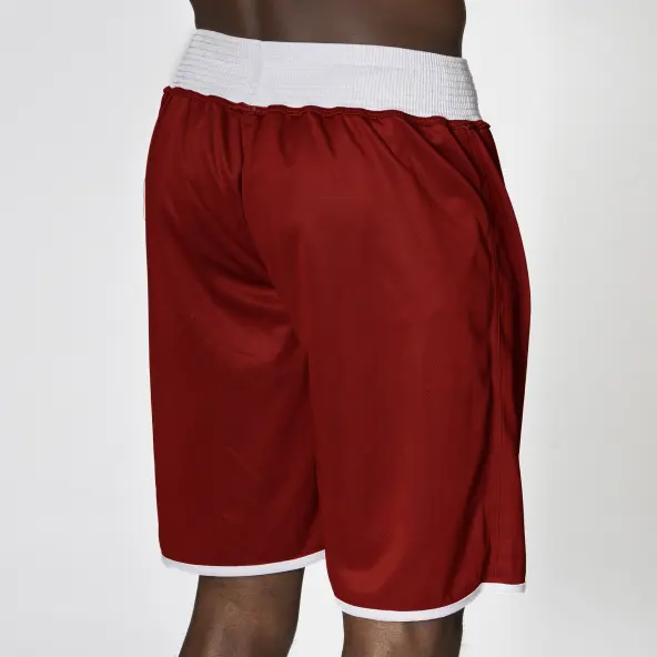 Short de boxeo inglés reversible rojo y azul