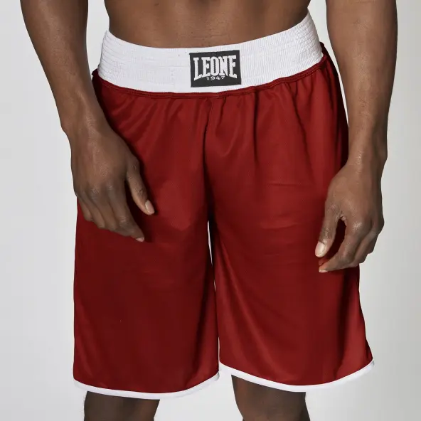 Short de boxeo inglés reversible rojo y azul