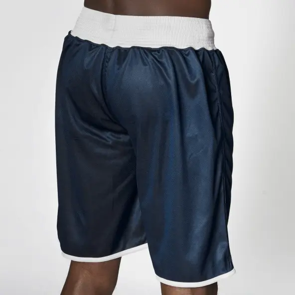 Short de boxeo inglés reversible rojo y azul
