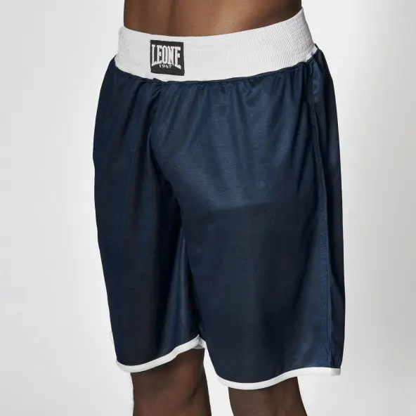 Short de boxeo inglés reversible rojo y azul