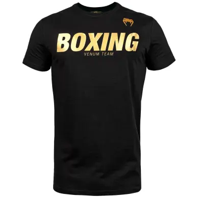 Camiseta Boxing VT Venum Negro/Oro
