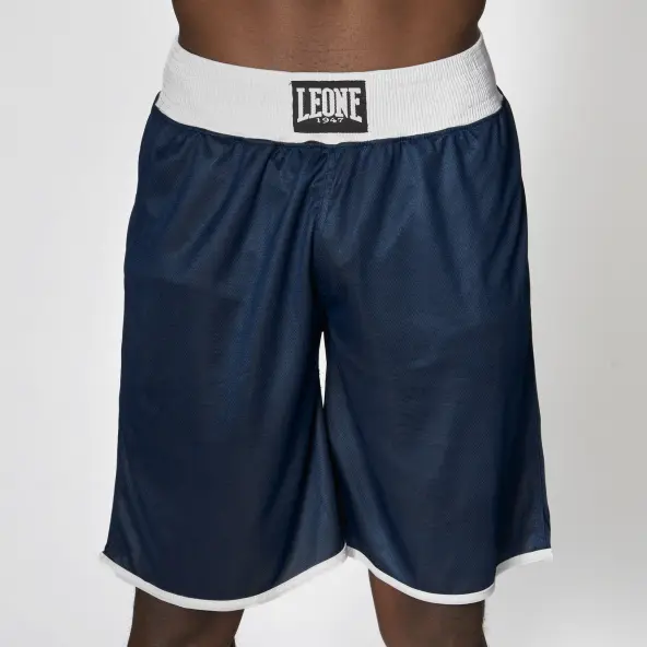 Short de boxeo inglés reversible rojo y azul