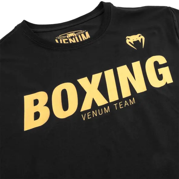 Camiseta Boxing VT Venum Negro/Oro