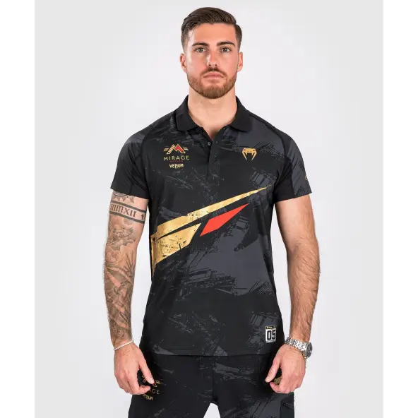 Polo Venum X Mirage Negro/Oro
