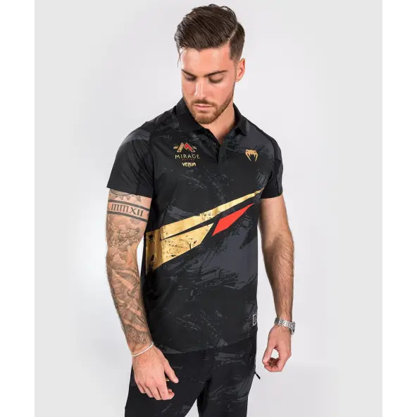 Polo Venum X Mirage Negro/Oro