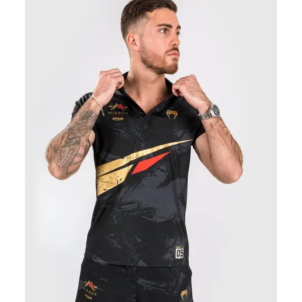 Polo Venum X Mirage Negro/Oro