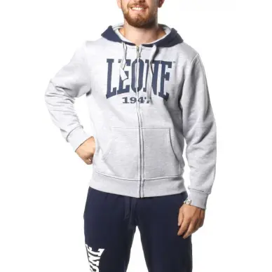 Sudadera Leone con Cremallera Gris