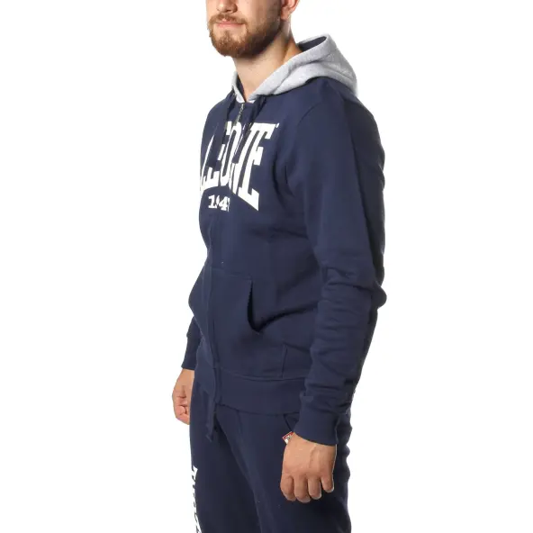 Sudadera Leone con cremallera azul marino