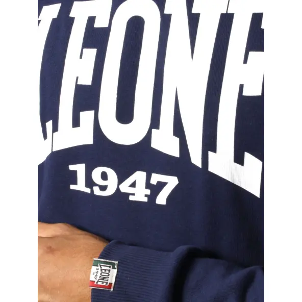Sudadera Leone con cremallera azul marino