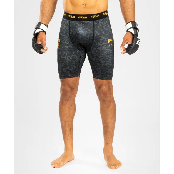 Short de Compresión Vale Tudo Venum X Ares 2.0 - Negro/Oro