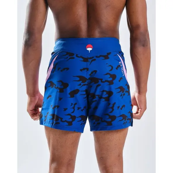 Short MMA Ajustado Naruto x Elion Sasuke Azul/Violeta