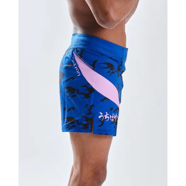 Short MMA Ajustado Naruto x Elion Sasuke Azul/Violeta