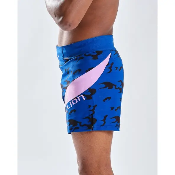 Short MMA Ajustado Naruto x Elion Sasuke Azul/Violeta