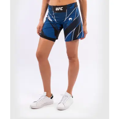 Short de Mujer MMA VENUM UFC Authentic Fight Night Corte Largo AZUL - 5