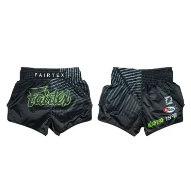 Short boxeo Thai Fairtex Negro/Gris 1924