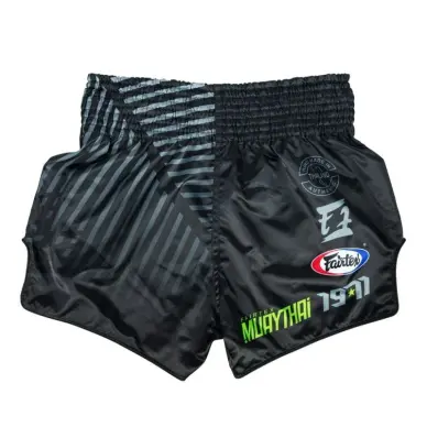 Short boxeo Thai Fairtex Negro/Gris 1924 - 2