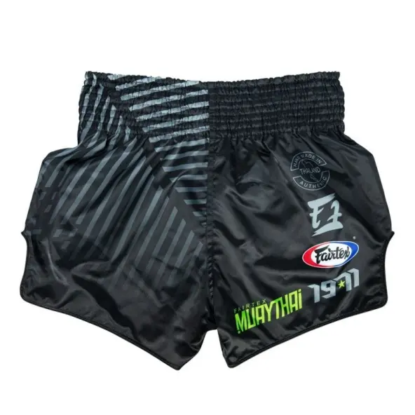 Short boxeo Thai Fairtex Negro/Gris 1924