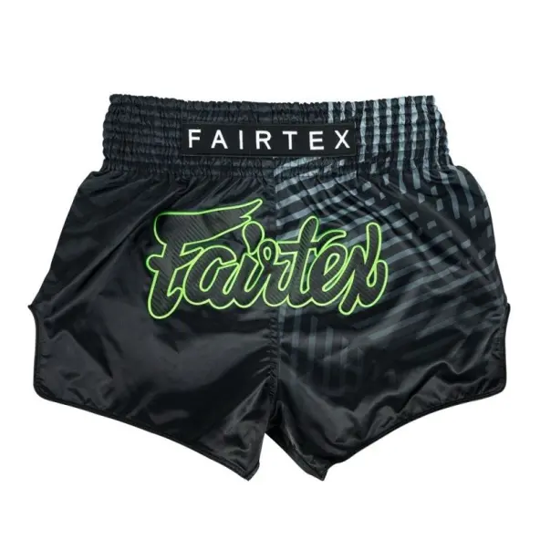 Short boxeo Thai Fairtex Negro/Gris 1924