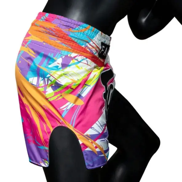 Short Boxeo Tailandés Fairtex BS1933 World Music Blanco