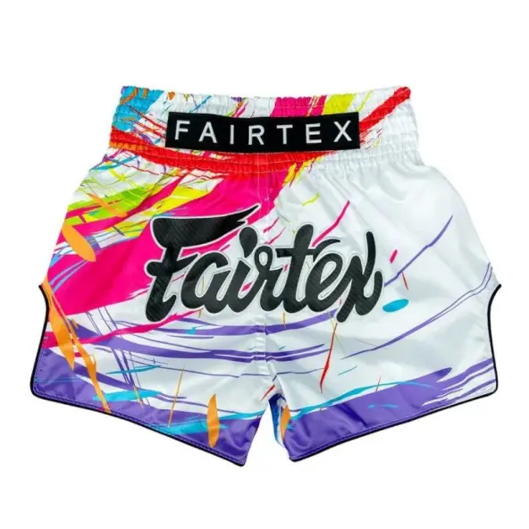 Short Boxeo Tailandés Fairtex BS1933 World Music Blanco