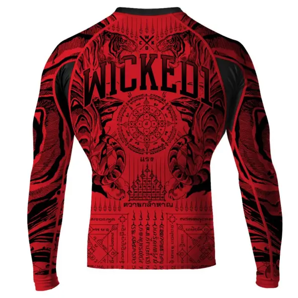 Rashguard WickedOne ML Tiger Rojo