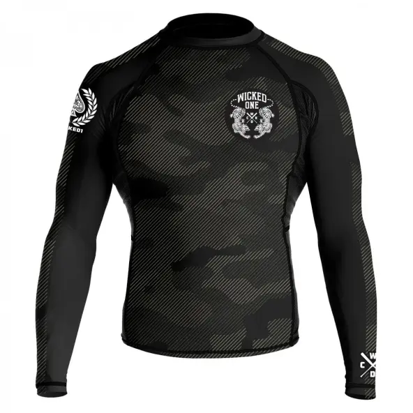 Rashguard WickedOne Front-Line negro