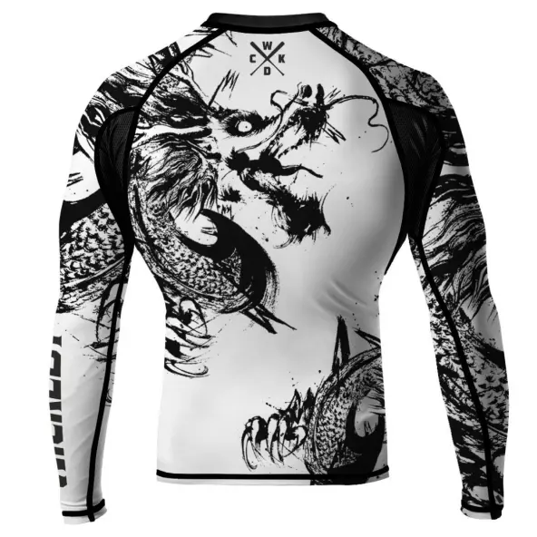 Rashguard WickedOne Dragon Fury blanco