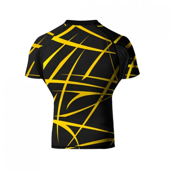 Rashguard WickedOne Claws negro y amarillo