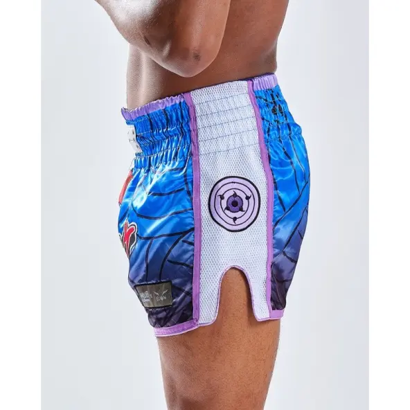 Short boxeo tailandés Naruto x Elion Sasuke Azul
