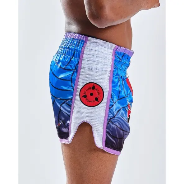 Short boxeo tailandés Naruto x Elion Sasuke Azul