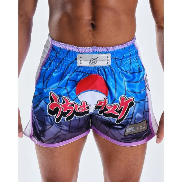 Short boxeo tailandés Naruto x Elion Sasuke Azul