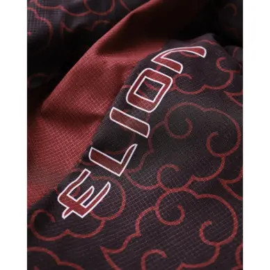 Short MMA Ajustado Naruto x Elion Akatsuki Negro/Burdeos