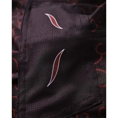 Short MMA Ajustado Naruto x Elion Akatsuki Negro/Burdeos - 3
