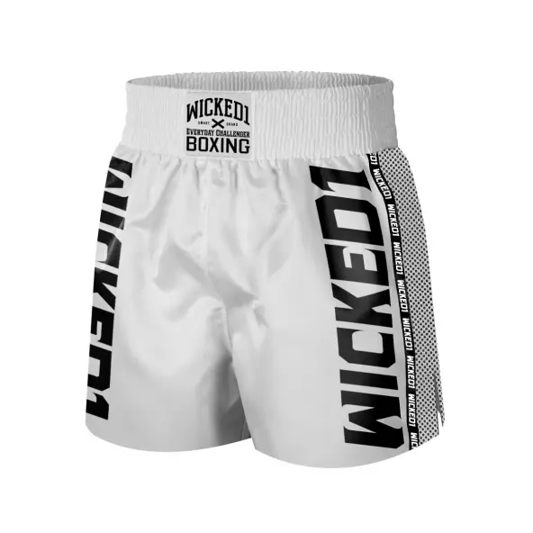 Short de Boxeo Inglés WickedOne Blanco