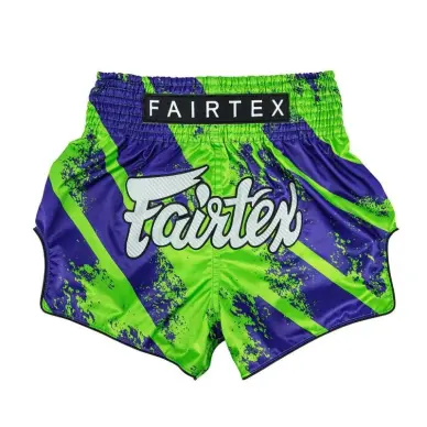 Short boxeo tailandés Fairtex BS1928 Street King Azul/Verde - 2
