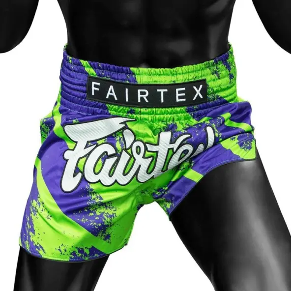Short boxeo tailandés Fairtex BS1928 Street King Azul/Verde