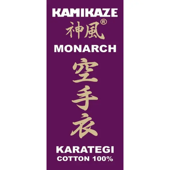 Kimono Karate Kamikaze Monarch corte kata