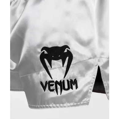 Short Boxeo Tailandés Venum Classic Plata/Negro - 4
