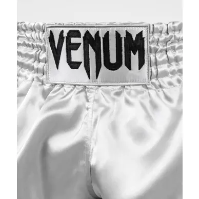 Short Boxeo Tailandés Venum Classic Plata/Negro - 5
