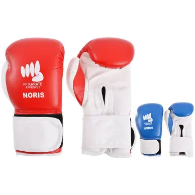 Guantes de Karate Contacto PU rojo Noris