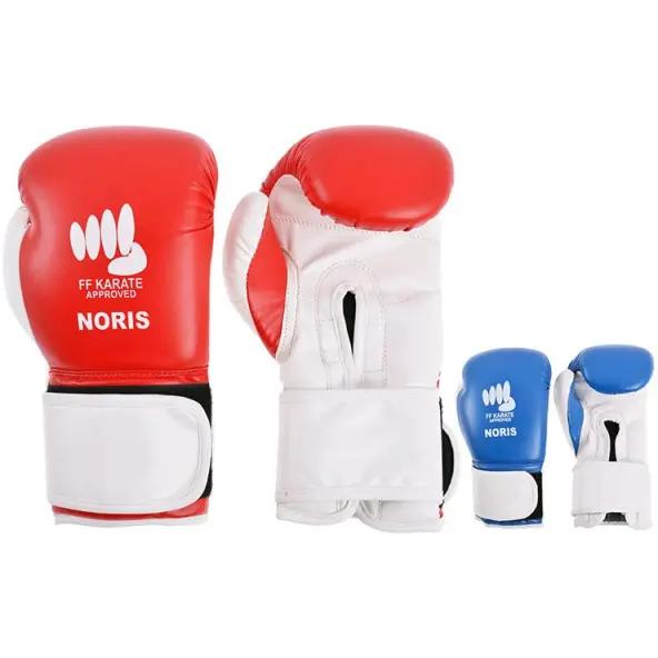Guantes de Karate Contacto PU rojo Noris