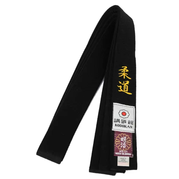 Cinturón de Judo Negro Importación Japón Bordado Judo