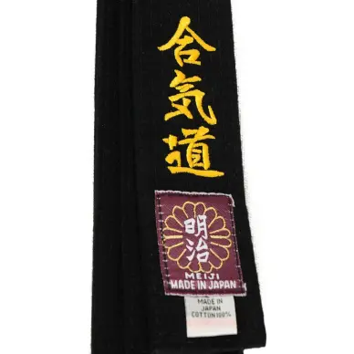 Cinturón Aikido Bordado Aikido Importación Japón