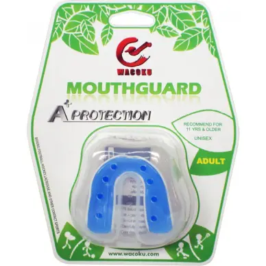 Protector Bucal GEL azul/blanco