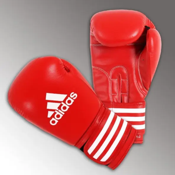 Guantes de karate contacto cuero Adidas Ultima Rojo
