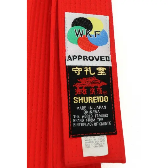 Cinturón de Karate Shureido competición Kata rojo